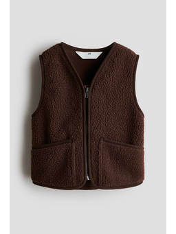 H&M - Boys Brown Teddy Gilet
