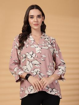 Gipsy - Pink Floral Rayon Tunic