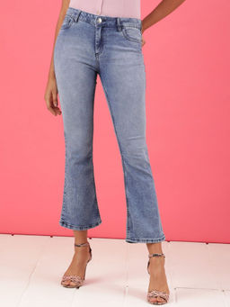 Freehand - Women Bootcut Solid High-Rise Jeans
