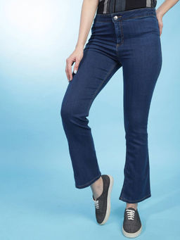 Freehand - Women Bootcut Solid Mid-Rise Jeans