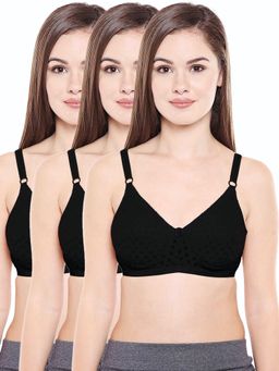 Bodycare - Polycotton Padded Non Wired T-Shirt Bra (Pack of 3)