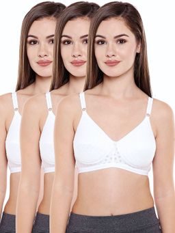 Bodycare - Polycotton Padded Non Wired T-Shirt Bra (Pack of 3)