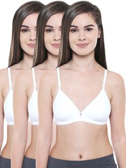 Bodycare - Cotton Non Padded Non Wired Regular Bra (Pack of 3)