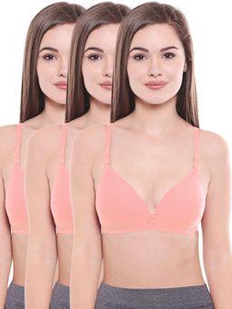 Bodycare - Polycotton Padded Non Wired T-Shirt Bra (Pack of 3)