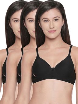Bodycare - Cotton Spandex Padded Non Wired T-Shirt Bra (Pack of 3)