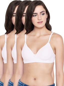 Bodycare - Cotton Spandex Padded Non Wired T-Shirt Bra (Pack of 3)