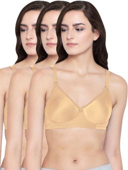 Bodycare - Polycotton Non Padded Non Wired Seamless Cup Bra (Pack of 3)