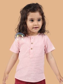 Kids of Greendeer - Kids Resort 3/4th Placket Cotton Kurta Shirt