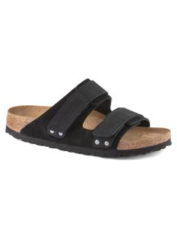 Birkenstock - Uji Black Nubuck/suede Leather Regular Width Unisex Two-strap Sandals