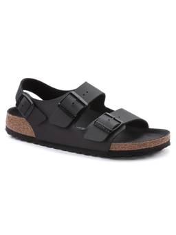 Birkenstock - Milano Bs Black Birko-flor Narrow Width Unisex With An Ankle Strap Sandals