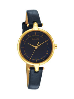 Sonata - Gold Edit 87043YL03W Blue Dial Analog watch for women
