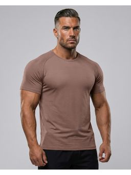 Musclemind - Men Brown Core Training Ultralight T-Shirt