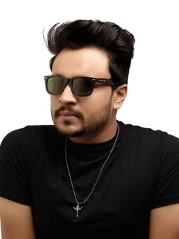 ROYALTAIL - Unisex UV Protected Green Full Rim Wayfarer Sunglasses- RT-SUNG-016 (50)