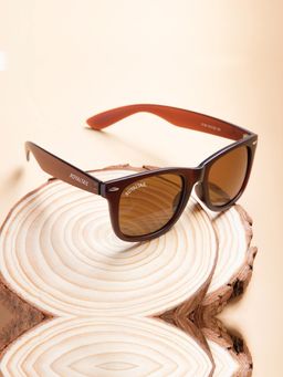 ROYALTAIL - Unisex UV Protected Brown Full Rim Wayfarer Sunglasses- RT-SUNG-017 (50)