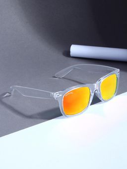 ROYALTAIL - Unisex UV Protected Orange Full Rim Wayfarer Sunglasses- RT-SUNG-018 (50)