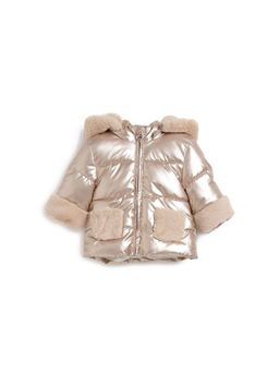 Chicco - Girls Medium Beige Solid Jacket