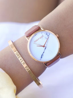 Joker and Witch - Joker & Witch Tiramisu Watch Bracelet Stack For Women (Pack of 2) (JWBS389)