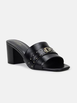 Guess - Women Black Embellished Block Heels