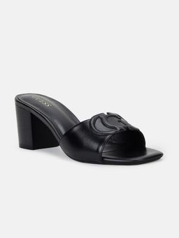 Guess - Women Black Solid Giulian Sabot Block Heels