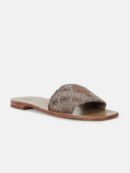 Guess - Women Brown Monogram Manya Flats
