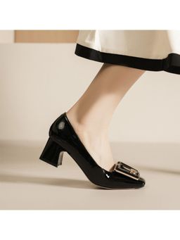 OZZARO - Women Black Urban Block Heels
