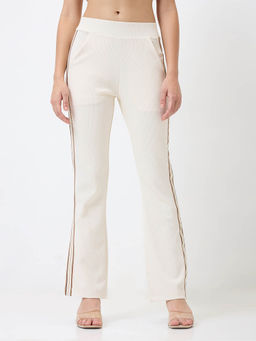 Spykar - Women White Straight High Rise White Casual Pant