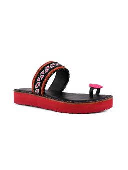 Vanilla Moon - Women Vee Sandals - Red