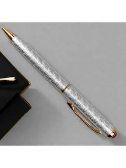 SAMIKA - 999 Silver Textured Ball Pen