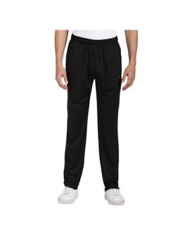 Black Panther - Mens Black Polyester Acti Fit Track Pants