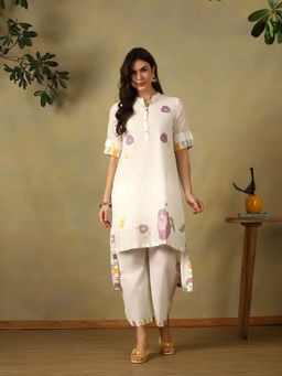 Mamicha - Pristine White Aanya Kurta and Pant