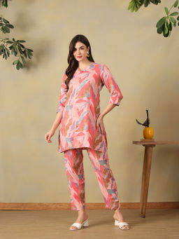 Mamicha - Pink Aritra Printed Co-Ord Set