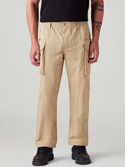 Levi's - Men Beige Authentic Straight Fit Mid Rise Cargo