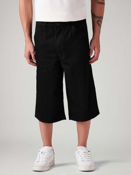 Levi's - Men Black Solid Loose Fit Mid Rise Shorts