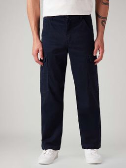 Levi's - Men Navy Blue Straight Fit Mid Rise Cargo