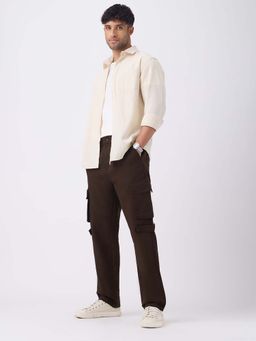 The Souled Store - Men Cocoa Brown Cargo