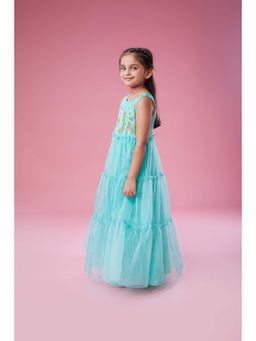 MASTARANG - Ethnic Long Maxi Dress with Embroidery At Yoke