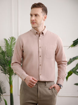 THE FORMAL CLUB - Pink Breeze Linen Full Sleeves Shirt