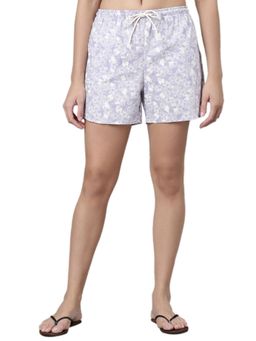 Enamor - Mid Rise Mid Thigh Length Adjustable drawstring Hangout Shorts For Women - E7A1