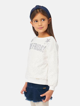 One Friday - Off White Full Sleeve T-shirt