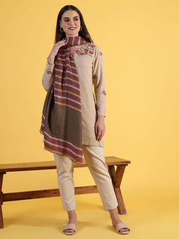 W - Multi-Color Printed Dupatta