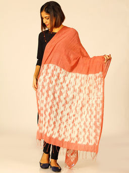 ArtEastri - Peach Printed Dupatta