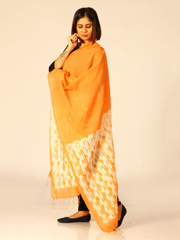 ArtEastri - Orange Printed Dupatta
