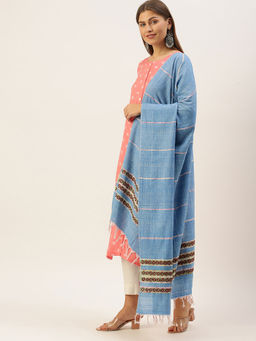 ArtEastri - Blue Printed Dupatta