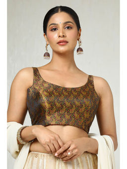 Soch - Black Paisley Stitched Blouse