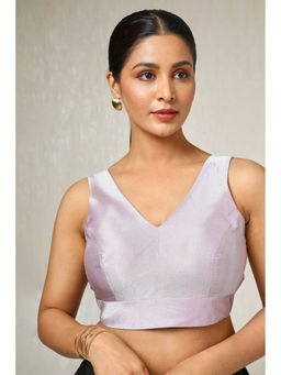 Soch - Purple Woven Stitched Blouse