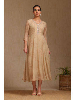 Soch - Beige Floral Midi Dress