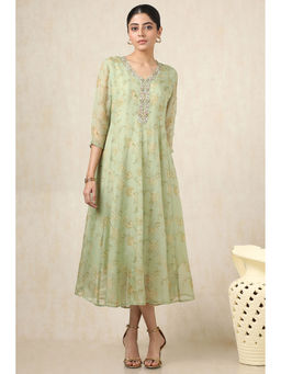 Soch - Green Floral Midi Dress