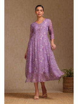 Soch - Purple Floral Midi Dress