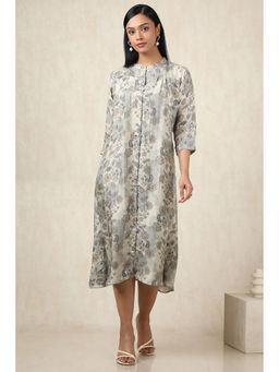 Soch - Grey Floral Midi Dress