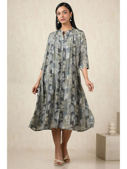 Soch - Grey Floral Midi Dress